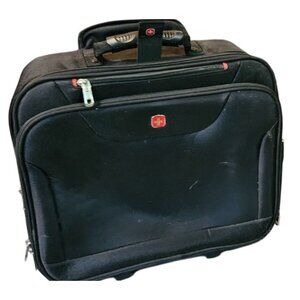 Suitcase Bag Wenger Swiss Gear Rolling Overnight Laptop  approx 17x18x8"